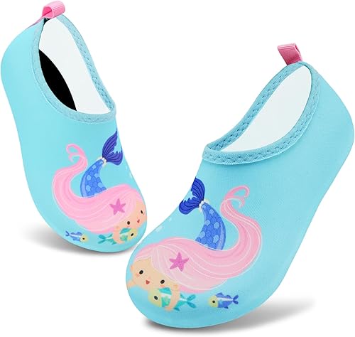 VIFUUR Kids Water Shoes Girls Boys Quick Dry Aqua Socks for Beach Swim Outdoor S