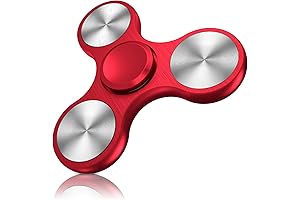 ATESSON Red Fidget Spinner Toy Ultra Durable Stainless Steel