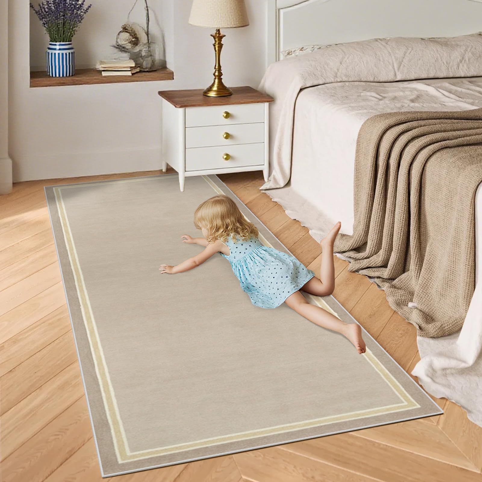 Tapijtloper voor gang, keuken, antislip, wasbaar, lang, blauw, grijs, zwart, 80 x 120 cm, modern design, per meter, gang, eetkamer, slaapkamer, woonkamer, vuilvangmat, keukentapijt