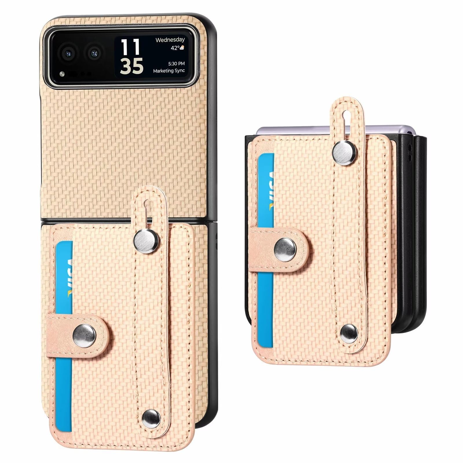 Custodia in pelle per Motorola Razr: copertina rigida pieghevole in