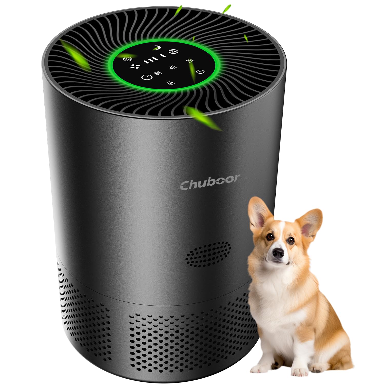 Chuboor Air Purifiers for Home Large Rooms, H13 True HEPA for Bedroom Dorm Room Pets, kitchen, washroom, with Timer, Auto Mode, Sleep Mode, for Smoke