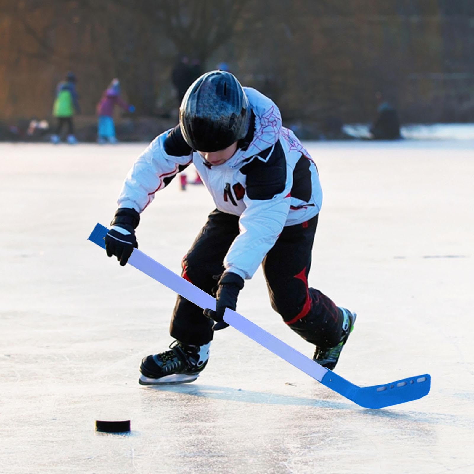 Ensemble de Crosses de Hockey sur Glace pour - Crosse de Hockey et balles - Jeu de pelouse pour l'intérieur et l'extérieur pour Les, Les Loisirs, Le Sport - Organisateur