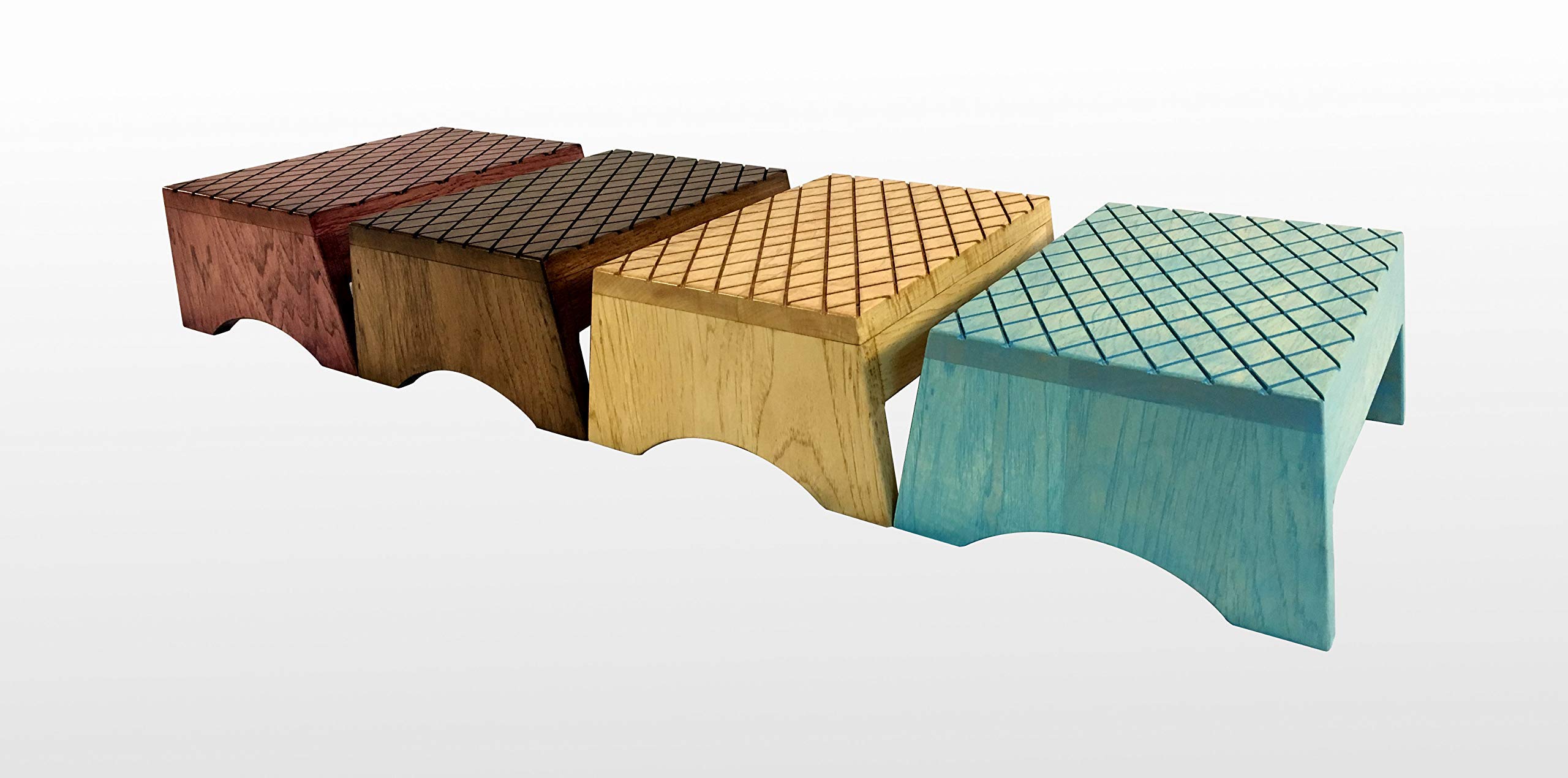 Wood Step Stool by CW Furniture Custom Choose Finish Bed Kitchen Bathroom Personalized Engraved Solid Hardwood Foot Stool Wooden Kids Toddler Elderly Handmade