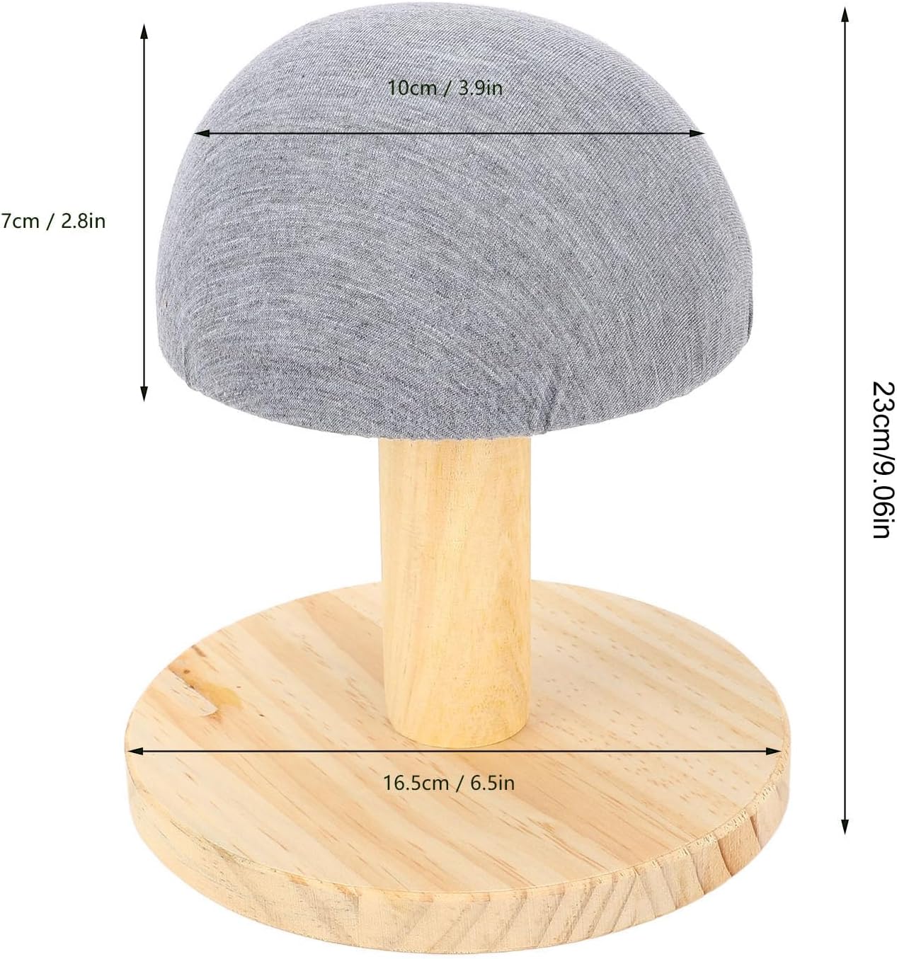 Bra Wooden Ironing Board, Small Ironing Stool with Stable Round Base Mini Portable for Sewing Enthusiasts, Collars, Cuffs, Hats