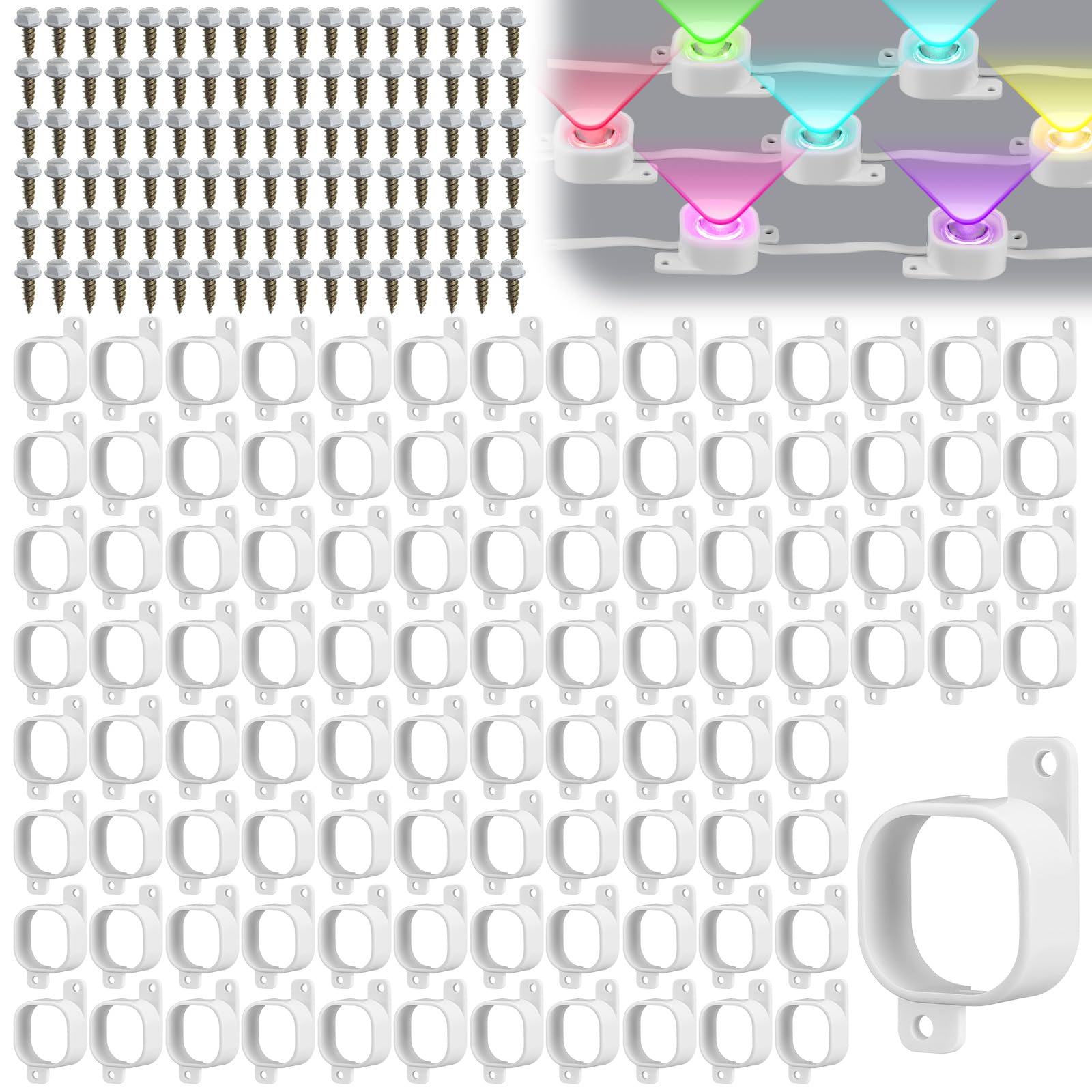 Beeveer 210 Set Light Clips Compatible with Govee H706 H806 Pro Lights