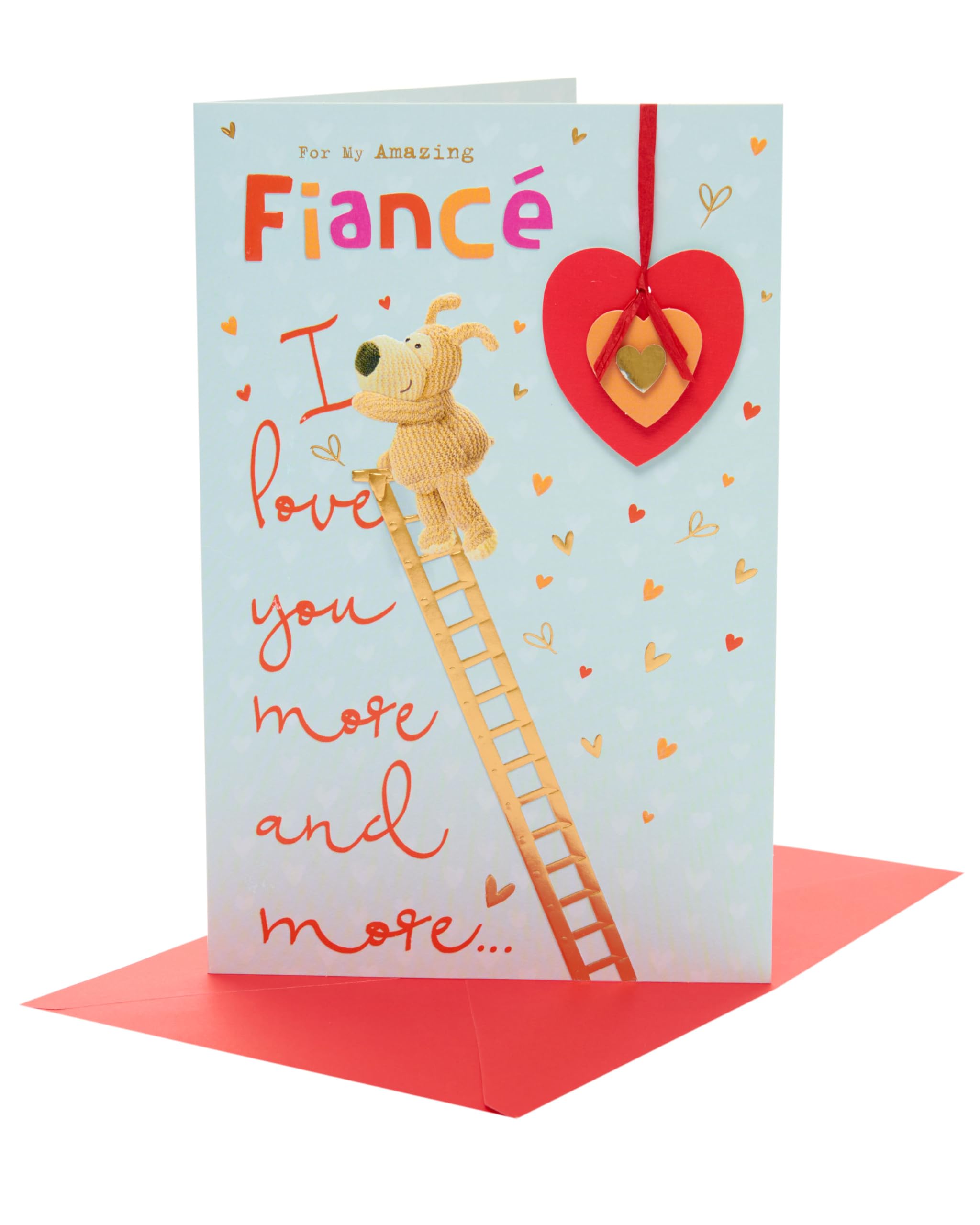Boofle Valentine's Day Card for Fiancé - Cute Design