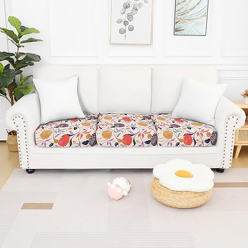 Miniatura 276 de Smiry Fundas de cojín de sofá con estampado, fundas de sofá elásticas y suaves para sofá, funda de sofá antideslizante lavable protector de muebles