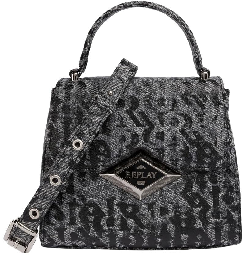 Sac à bandoulière Replay noir délavé, l'allié de vos sorties