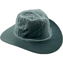 Hat Rain Cover Hat Protector PVC 2 Pieces Clear Elastic Hat Cover for Men Women Western Sun Fedora Cowboy Hats