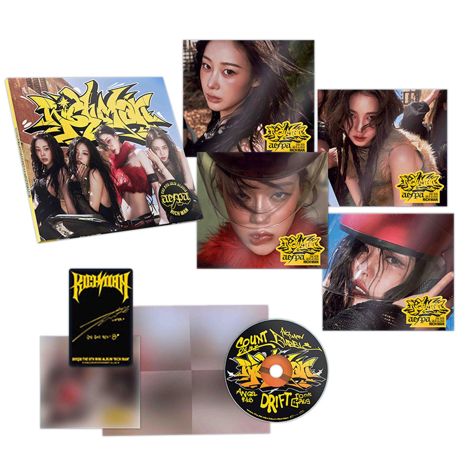 aespa - 6th mini Album [Rich Man] (BURST Ver. / Random) Cover + CD