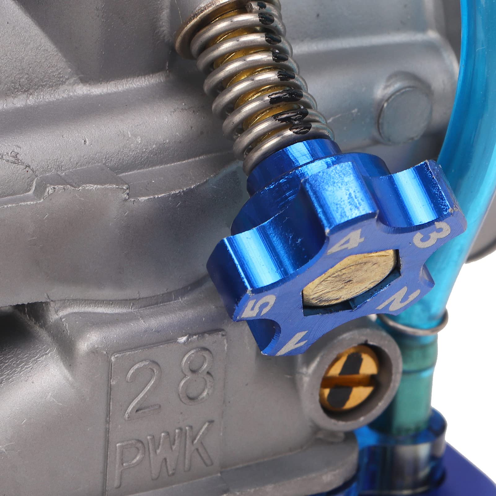 28mm Carburatore Moto ATV per Dirt Bike Universale Carb Zinco Alluminio Lega Blu per YZ80 YZ85 Carburatore di Ricambio Carburatore Moto 28mm Carburatore Scooter