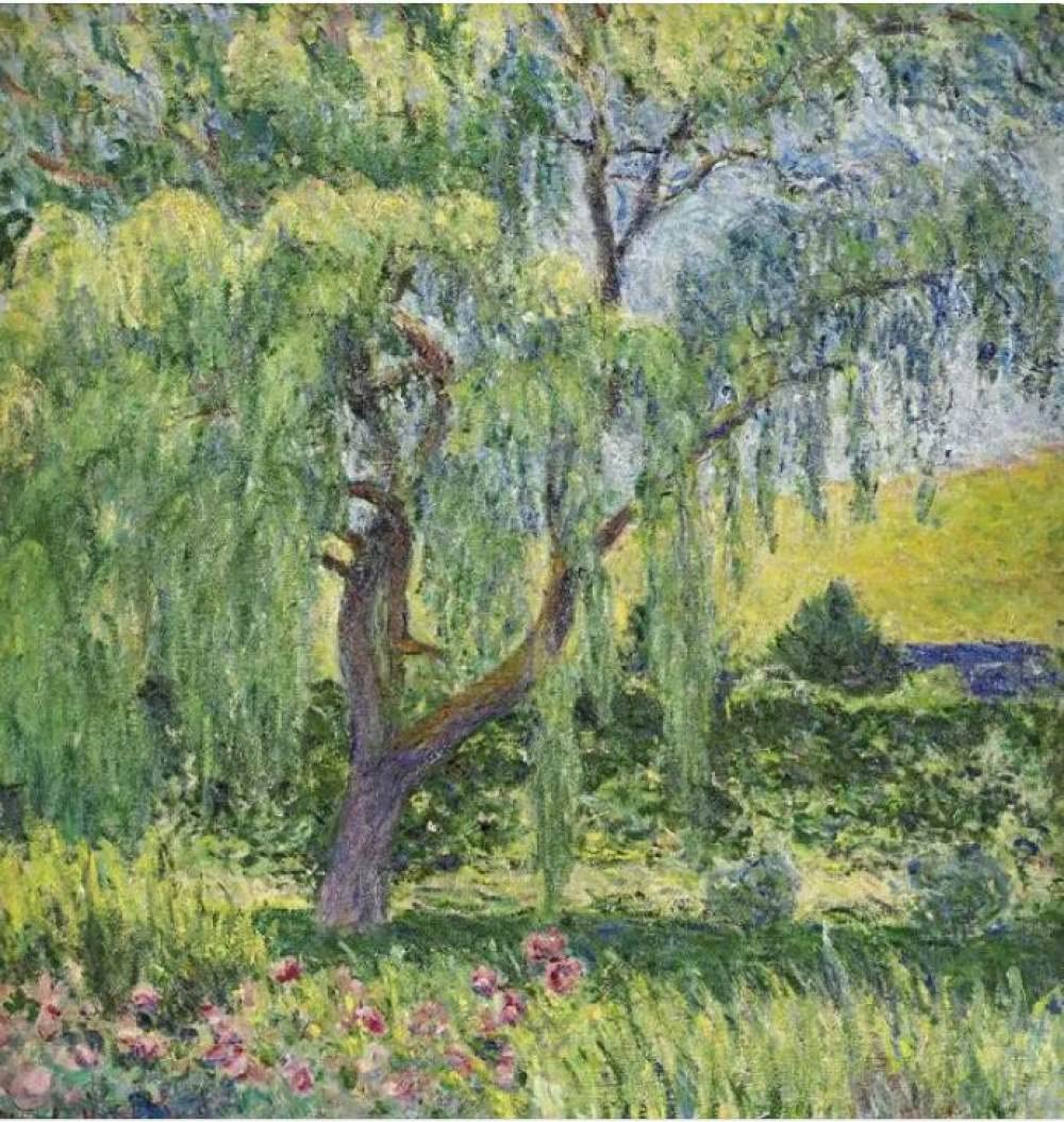 Peinture à l'huile peinte à la main sur toile Monet : grand tableau abstrait impressionniste