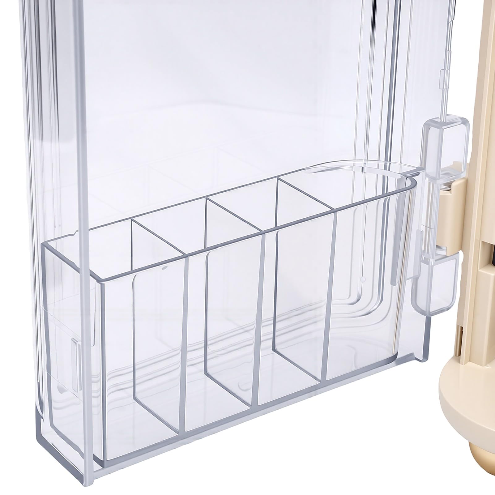 Generic Organizer do Pielęgnacji Skóry Przezroczyste, 3-poziomowe Pudełko do Przechowywania Kosmetyków z Gładkimi Szufladami Komody łazienkowej 15,4 * 10,9 * 8,5 Cala