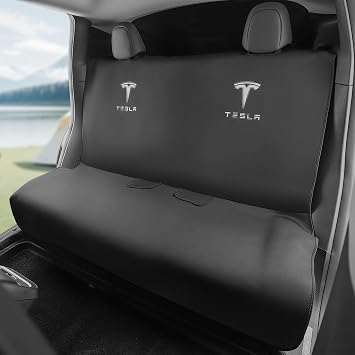 For Tesla Model Y Rear Seat Cover Protector Waterproof Neoprene Dog Mats | For Model Y Juniper 2020-2026 Back Bench Seat Kit Mats|Sweatproof, Pets Cover Breathable Interior Seat Cushion Protection
