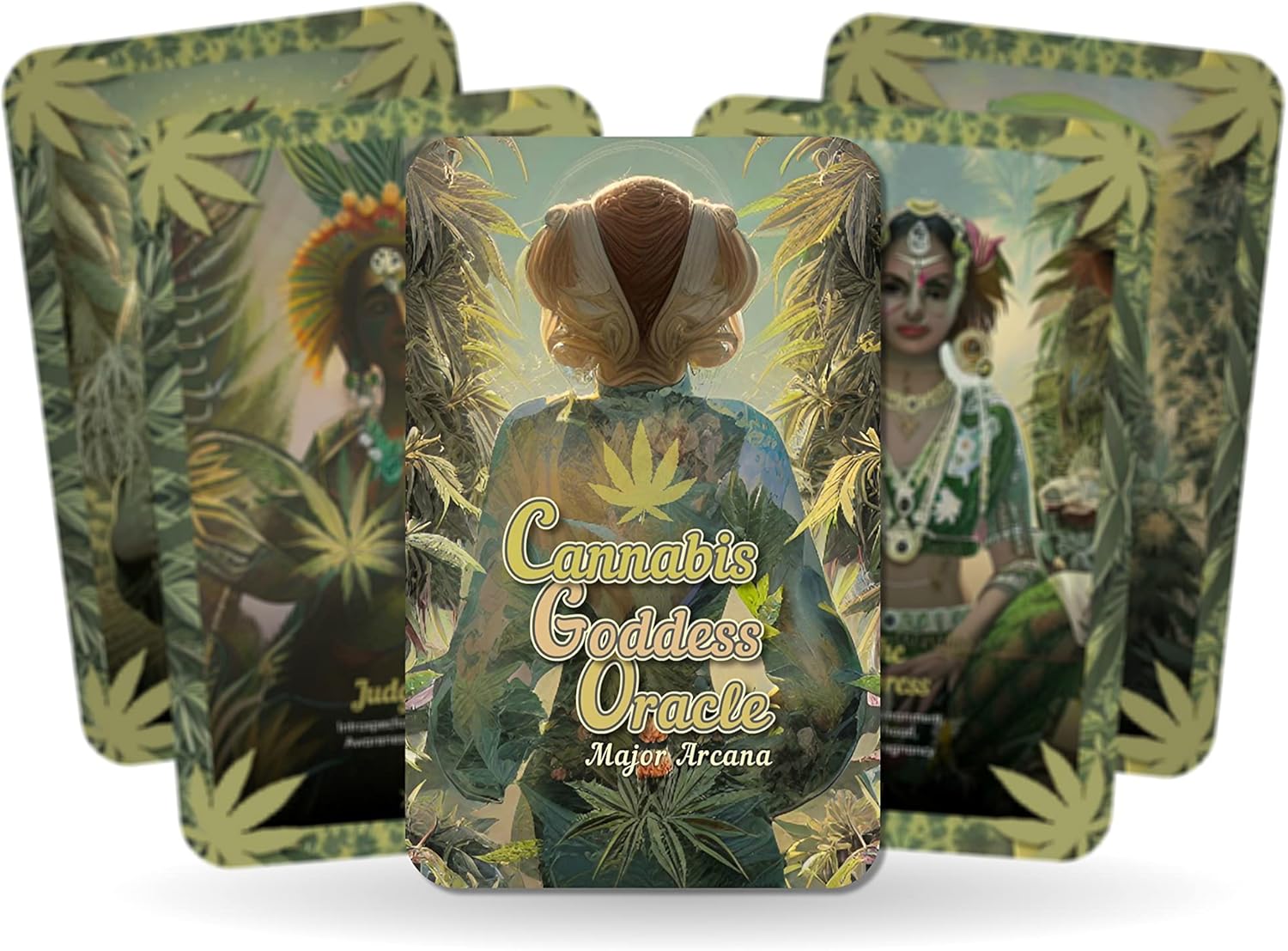 Ibiza Tarot Cannabis Goddess Oracle - Major Arcana - Cannabis Inspired Tarot | Fortune Telling Tarot Cards Deck for Beginners | Authentic Tarot Experience - Set of 22 Cards