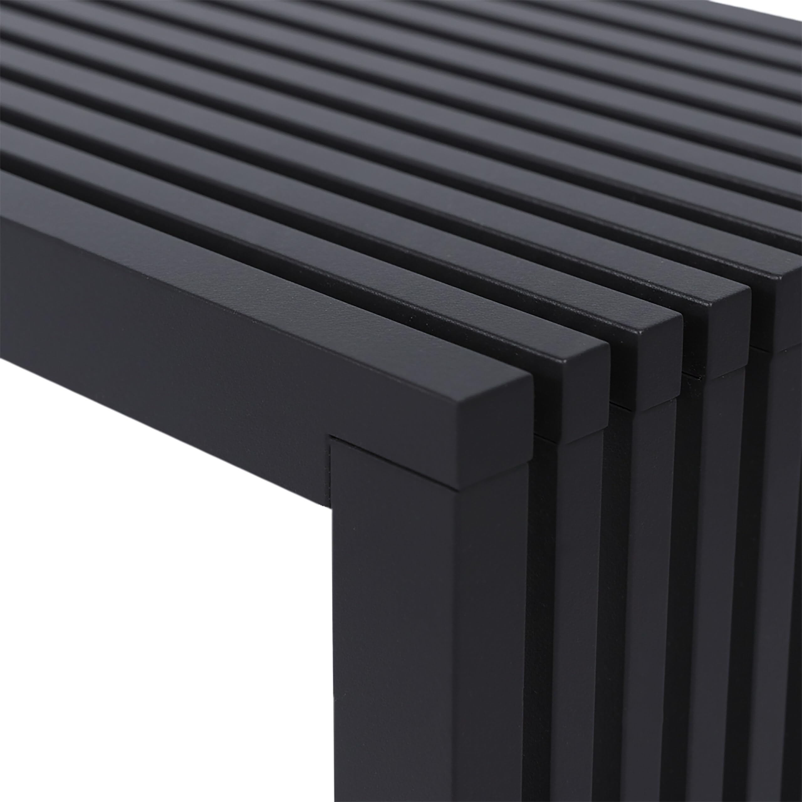 Relaxdays, Banc Bambou Moderne pour Cuisine/entrée/sdb/Chambre, Banc à Chaussures, 43x45x33 cm, Noir