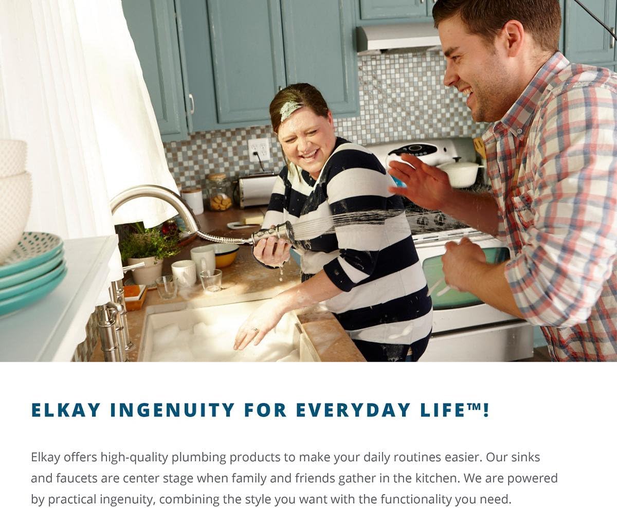 ❤ Crаzу Dеаlѕ Elkay ELUH3219DBG Lustertone Classic 30/70 Double Bowl Undermount Stainless Steel Sink Kit