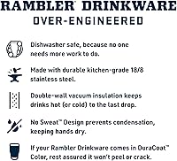 Vista 4 de YETI Rambler 46 oz Bottle, Leakproof, Vacuum Insulated, Stainless Steel with Chug Cap, Low Country Peach