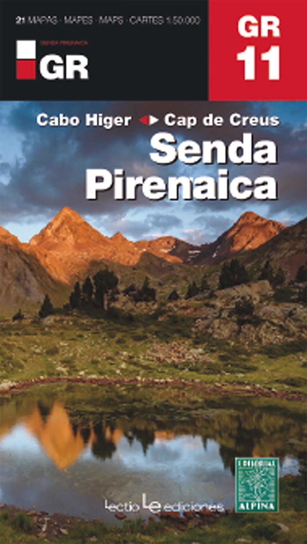 Senda Pirenaica GR11 guide + map Cabo Higer-Cap de Creus