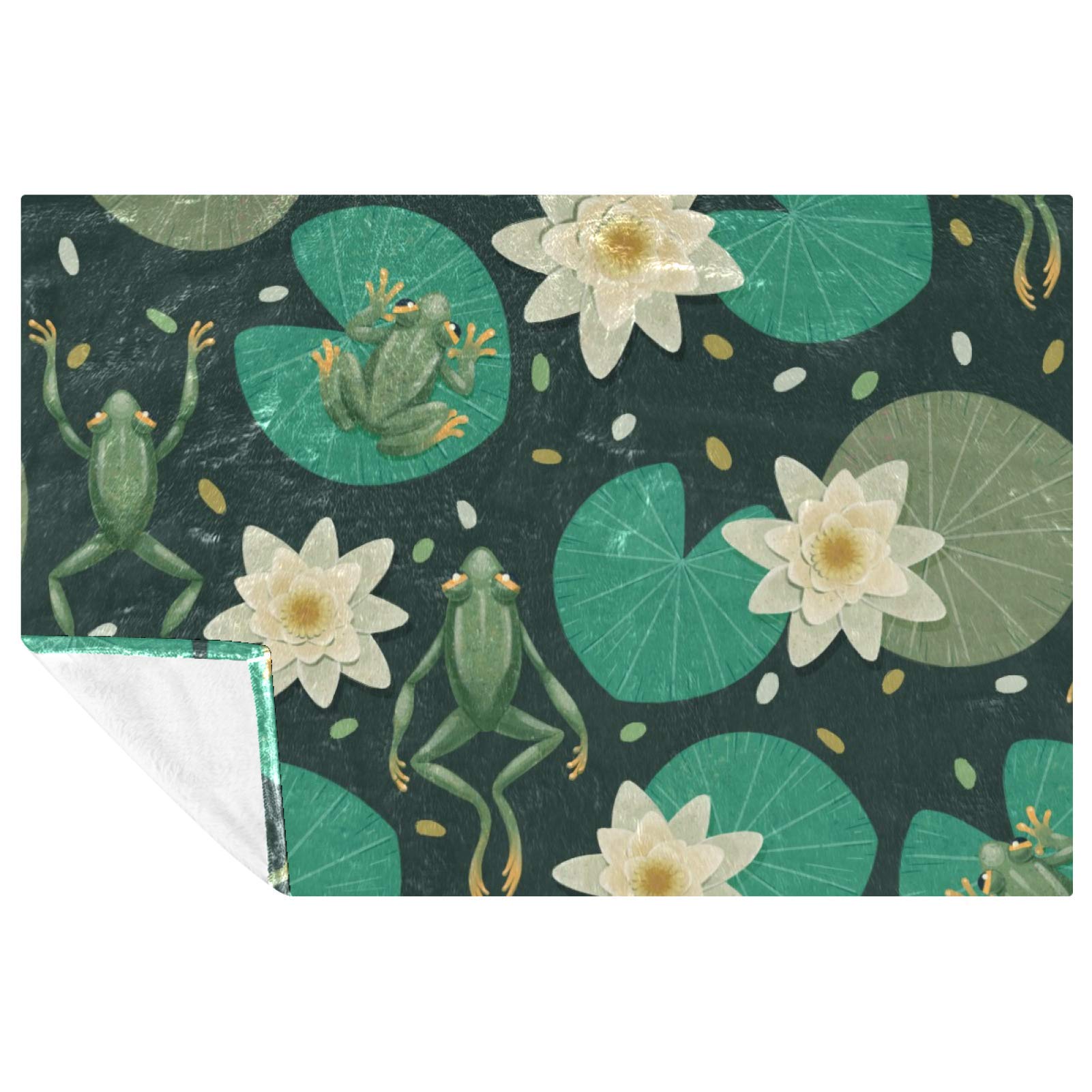 Couverture lit et canapé douce imprimé Lotus Flog chaude