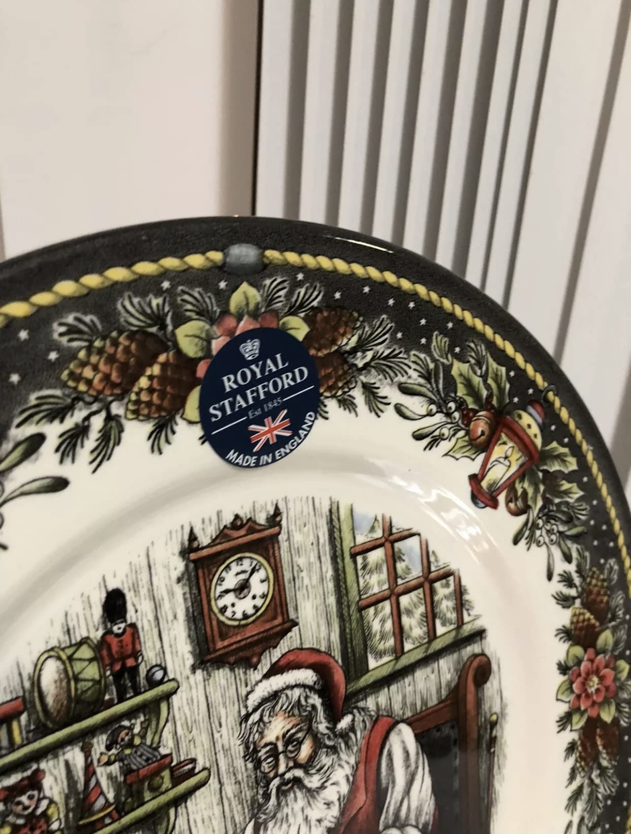 Amazon.com | Royal Stafford Christmas Santa's Workshop Dinner