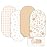 Gllquen Baby Bassinet Sheets 4 Pack, Breathable Cozy Fitted Mattress Sheet, Elastic Travel Crib Fashionable Pattern, Standard Cradle Safe Sheets for Baby Boys Girls 32x16(Pastoral Whispers)