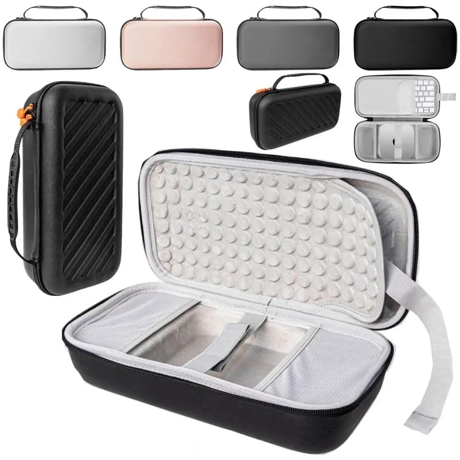 Duro Viaggio Caso Copertinatastiera Custodia Rigida for Il Trasporto da Viaggio, Organizer Antiurto, Custodia portaoggetti AntiGraffio for Tastiera.(Brown)