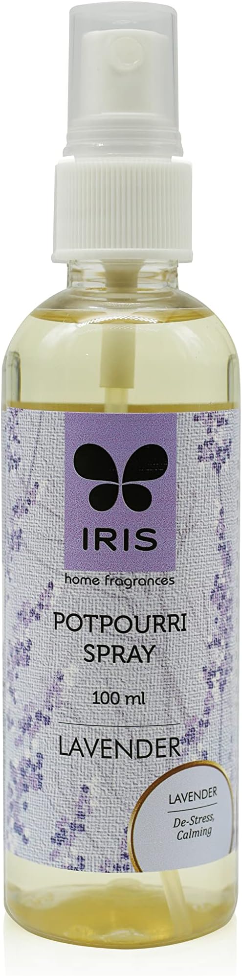 Iris Lavender Oil Potpourri Spray (3.5 cm x 3.5 cm x 16.3 cm, Lavender) (IRPT0471LA)