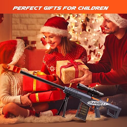 Miniatura 6 de Bsyzyani Pistola de juguete de bala suave, pistola de pellets de espuma de dardos, escopeta de expulsión de conchas, regalos geniales para niños de