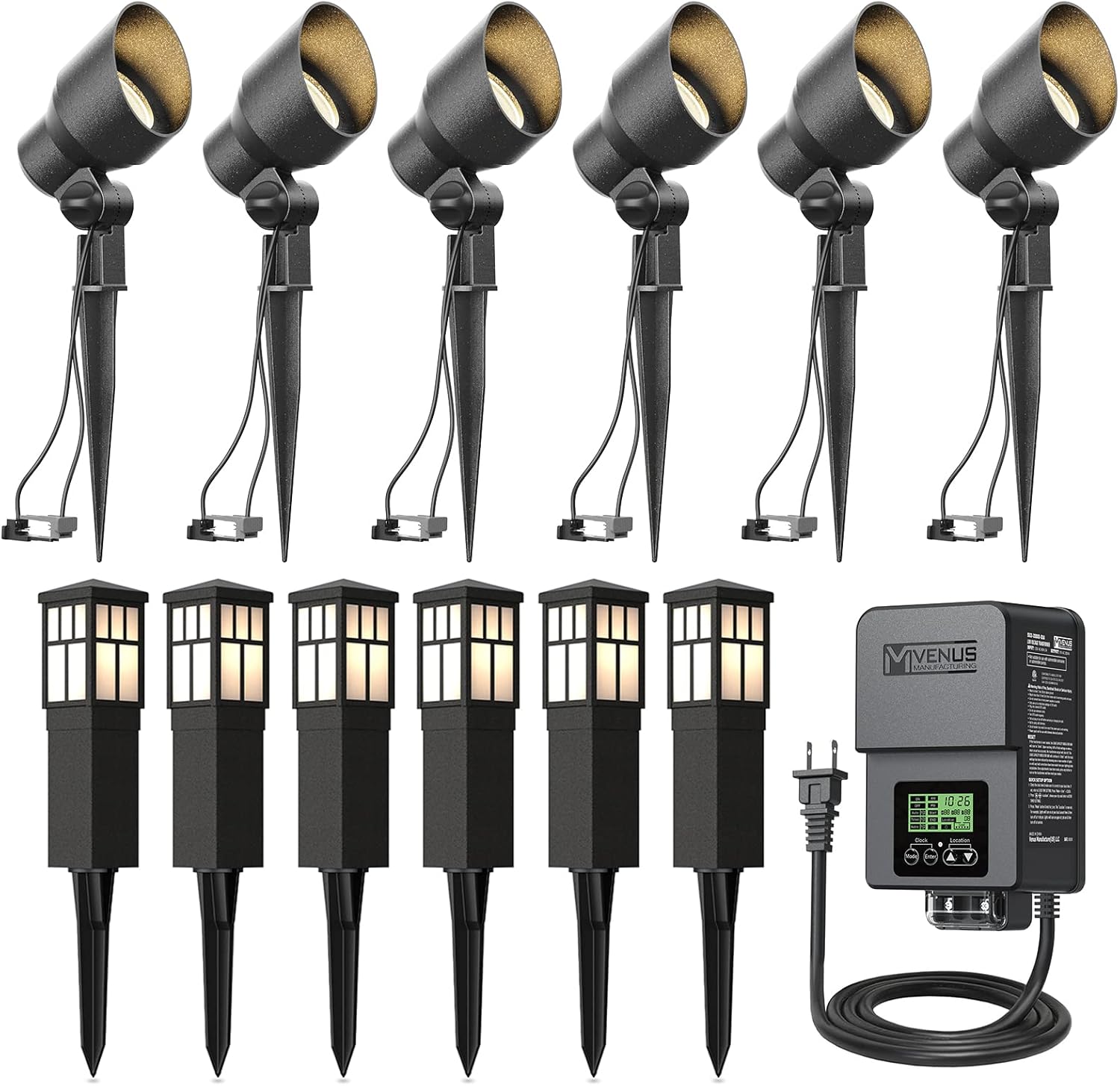 VENUS MANUFACTURING Low Voltage Well Lights Outdoor Landscape Lighting 4W 200 Lumen In-ground LED Landscape Lights Weatherproof 2800K Warm White 12V Deck Up-Lights For Yard Tree Garden Fence 4Pack - View #11