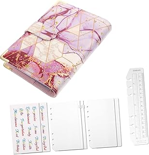 NAMOARLY 1 Conjunto Fichário Livro Fichário De Folhas Soltas Fichário Fichário Fichário De Dinheiro De Envelopes De Orçamento Livro De Orçamento De Folhas Soltas Fichário