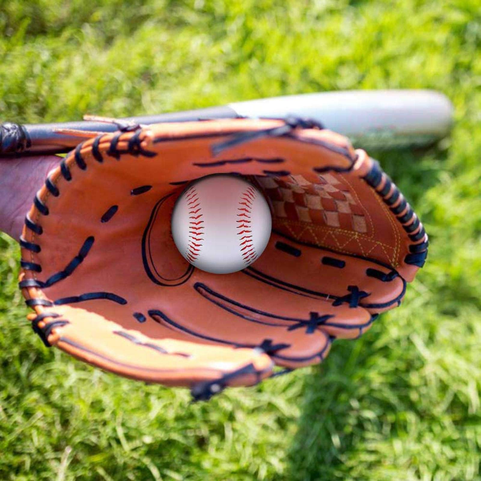 Lot De 2 Balles De Baseball Entraînement Uxcell, 9 Pouces, Cuir Mousse Douce, Blanches