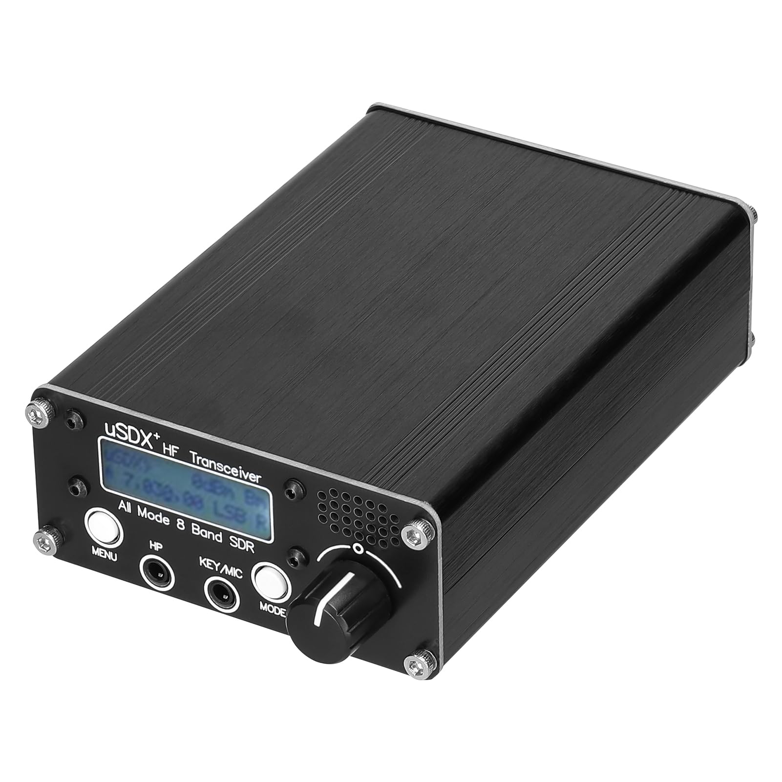 Irfora uSDR uSDX+ Plus V2 10/15/17/20/30/40/60/80 m 8 bandes SDR Tous les modes Émetteur-récepteur haute fréquence SSB QRP avec connecteur d'antenne BNC