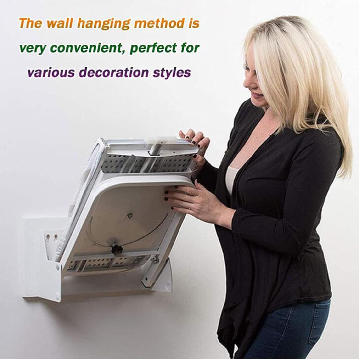 Ironing Board Wall-Mounted Ironing Board,95cmx33cm,Space-Saving 180° Swivel Heavy Duty Ironing Board Hanger on Wall for Home Laundry Room with Manual Foldable Ironing Station (A 95x32.6x18.55cm) (A