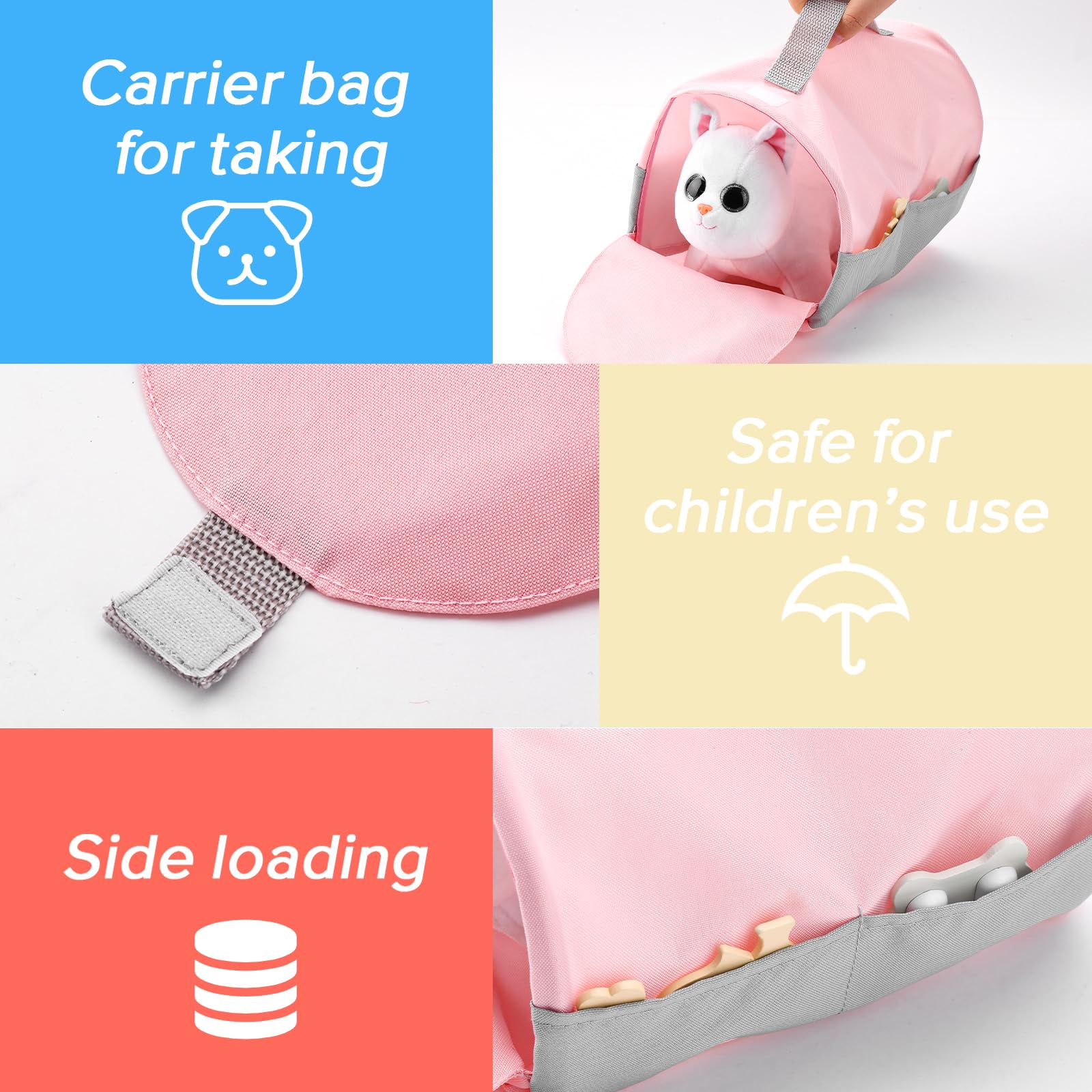 UMU® Lot de 37 Jouets vétérinaires en Bois pour Enfants avec Chat en Peluche, stéthoscope, tensiomètre, etc. Jouet vétérinaire pour garçons et Filles de 3, 4, 5 Ans