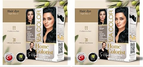 Sea Color Home Colorist Set Saç Boyası 1.1 Gece Mavisi Nıght Blue (2 paketi)