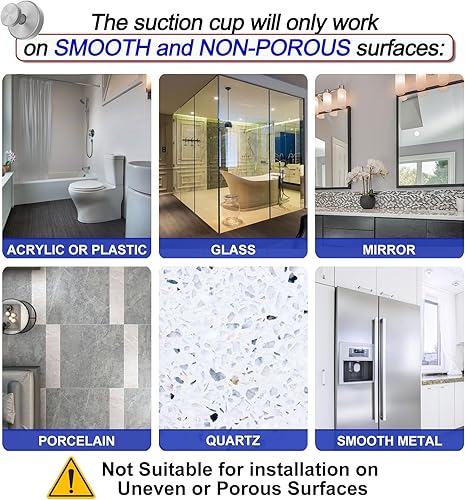 Miniatura 6 de Ganchos para colgar toallas, batas de baño o esponjas, extraíbles, ideales para duchas, ventanas, puertas de vidrio y paredes del baño, paquete de 2