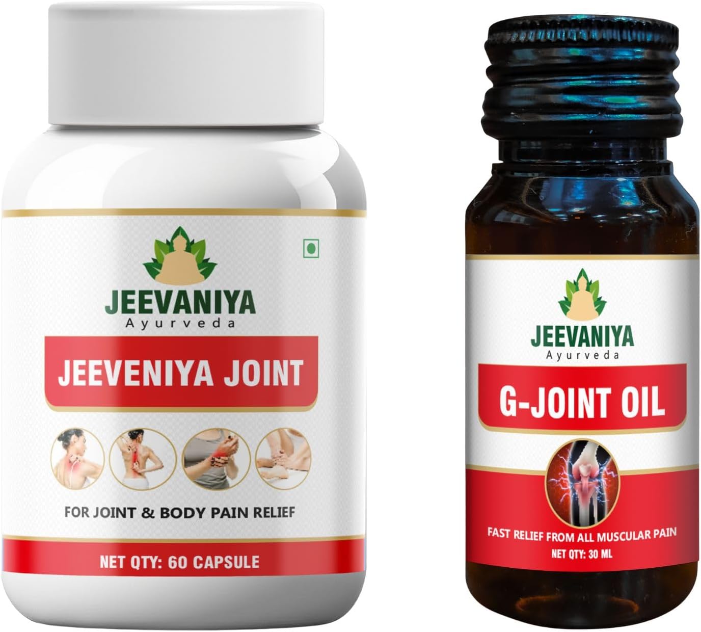 Join Pain Relief Support for Joint Flexibility, Muscle Comfort & Body Mobility | Ayurvedic Wellness Formula (joint pain capsule combo)