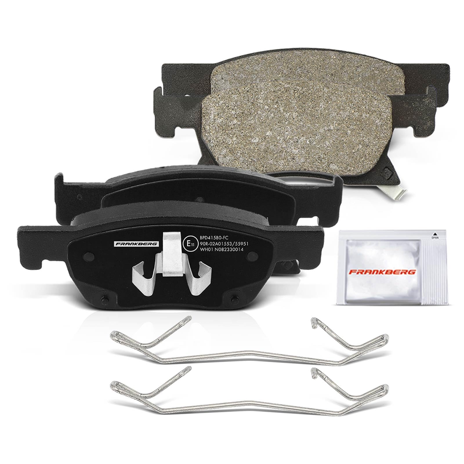 Frankberg 2x Bremsscheiben + 4x Bremsbeläge Vorne 13478300, 39103797 | Kompatibel mit Astra K Kasten/Kombi, Astra K Kasten/Hatchback, Astra K B16, Astra K Sports Tourer B16