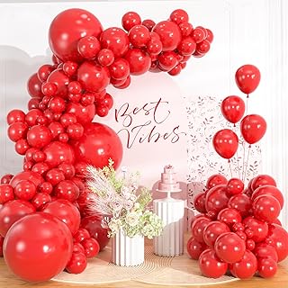 98pcs Red Balloon Garland Arch Kit | 18/12/10/5 Inch Balloons