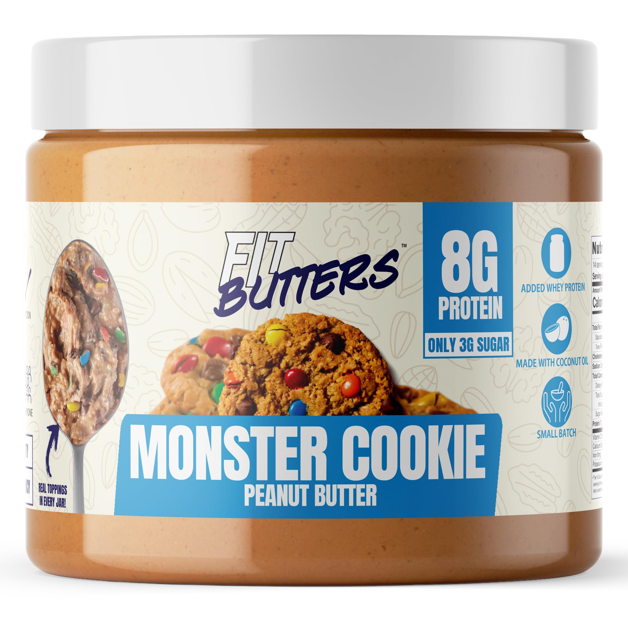 Fit Butters Monster Cookie Peanut Butter, 454 g