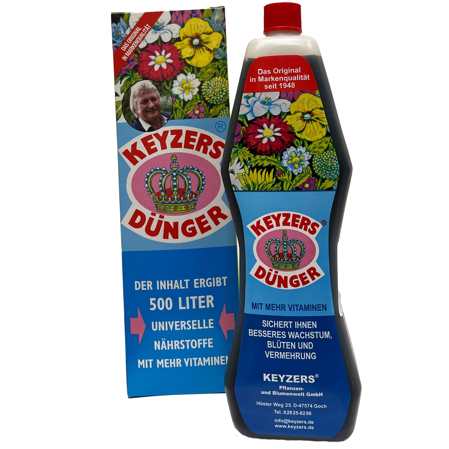 Keyzers Fertiliser for Flowering and Green Plants + Cacti, 1000 ml :  Amazon.de: Garden