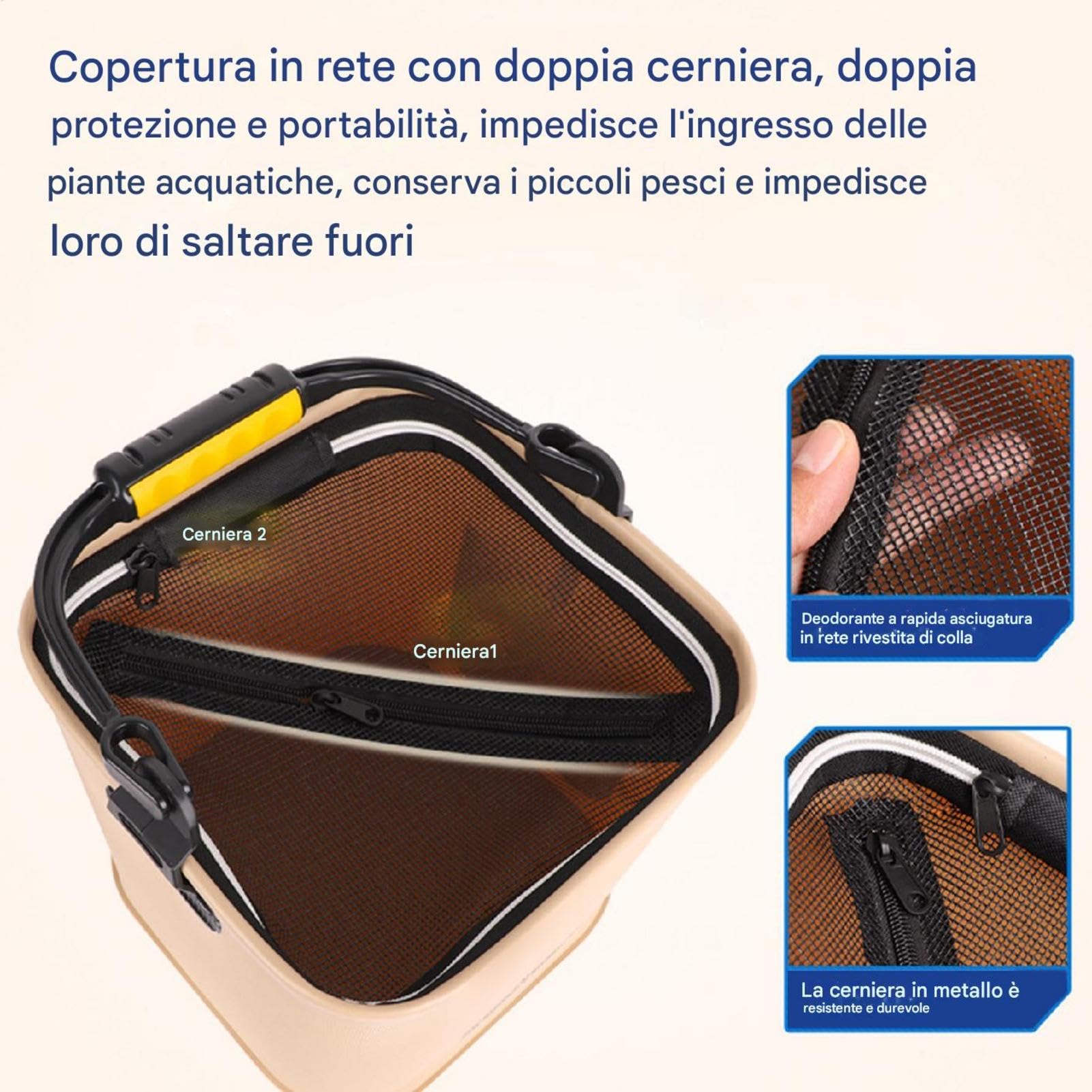 Secchio Da Pesca Per Pesci Vivi, Secchio Per Pesci Vivi | Secchio Da Pesca Pieghevole Per Trasporto Di Pesci Vivi.