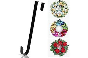 12" Metal Wreath Hanger: Hang Joy on Your Door