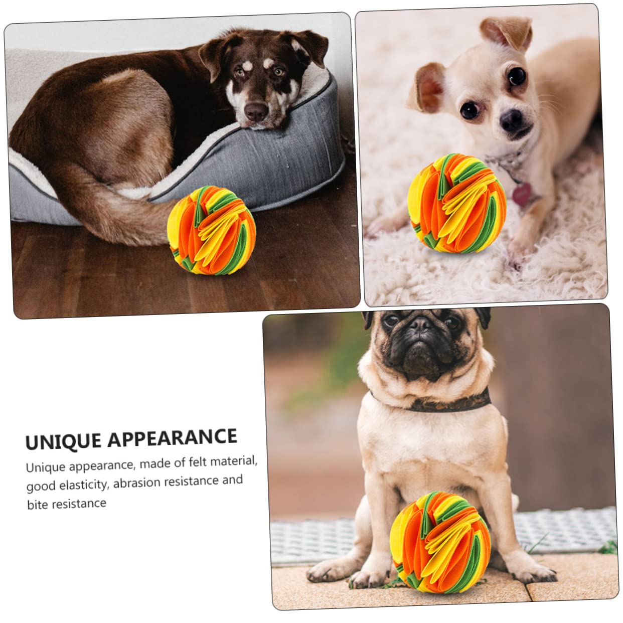 Sosoport 2piezas Juguete Interactivo para Perros Bola De Alimentación Lenta para Mascotas Juguete Colorido De Masticación y Ocio para Perros Pequeños y Medianos Limpieza y Estimulación