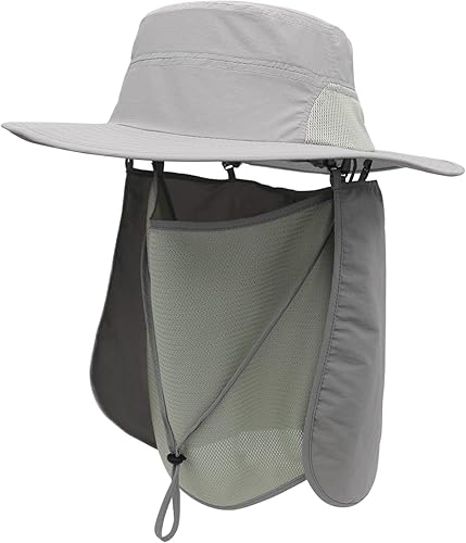 Surblue Sombrero de pesca con solapa para el cuello, protección UV, protección UV, UPF50+