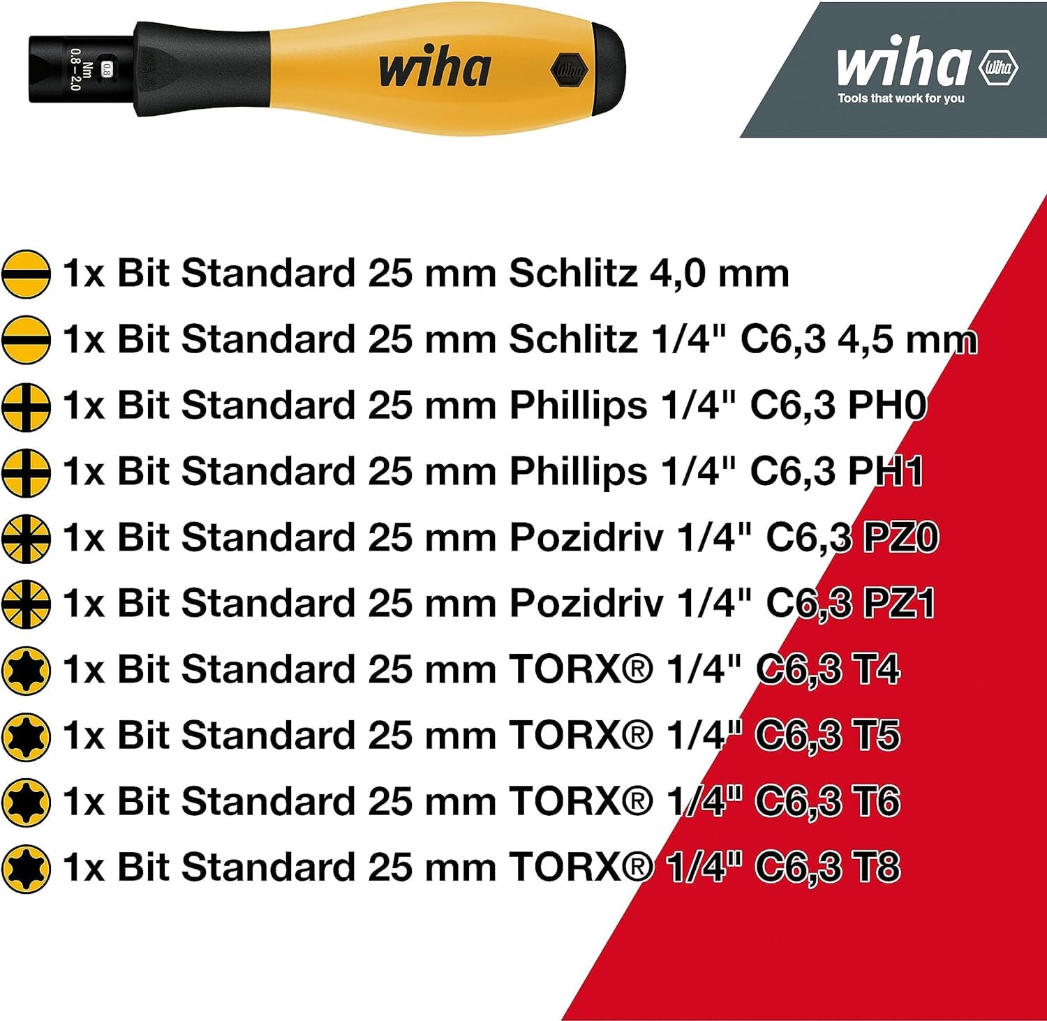 Wiha Torquevario®-SD Dynamometryczne śrubokręt