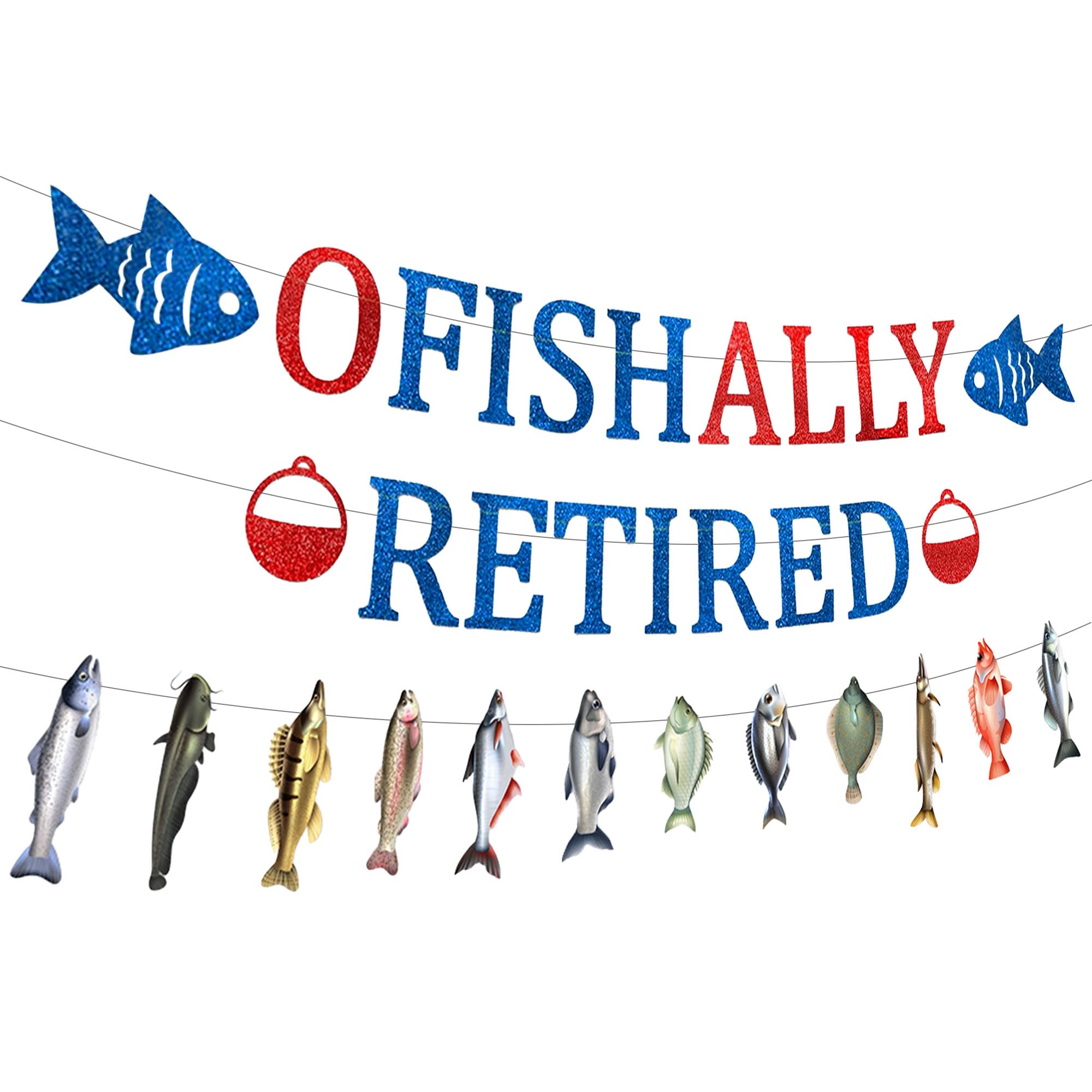 Ofishally Retirement Party Decorations Happy Retirement Banner I'm Retired for Retired Farewell Party Decoration Supplies
