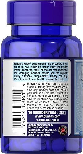 Miniatura 4 de Puritans Pride Vitamina B-12 ayuda a convertir los alimentos en energía 5000 Mcg Sublingual- Microlozenges 60 unidades paquete de 1