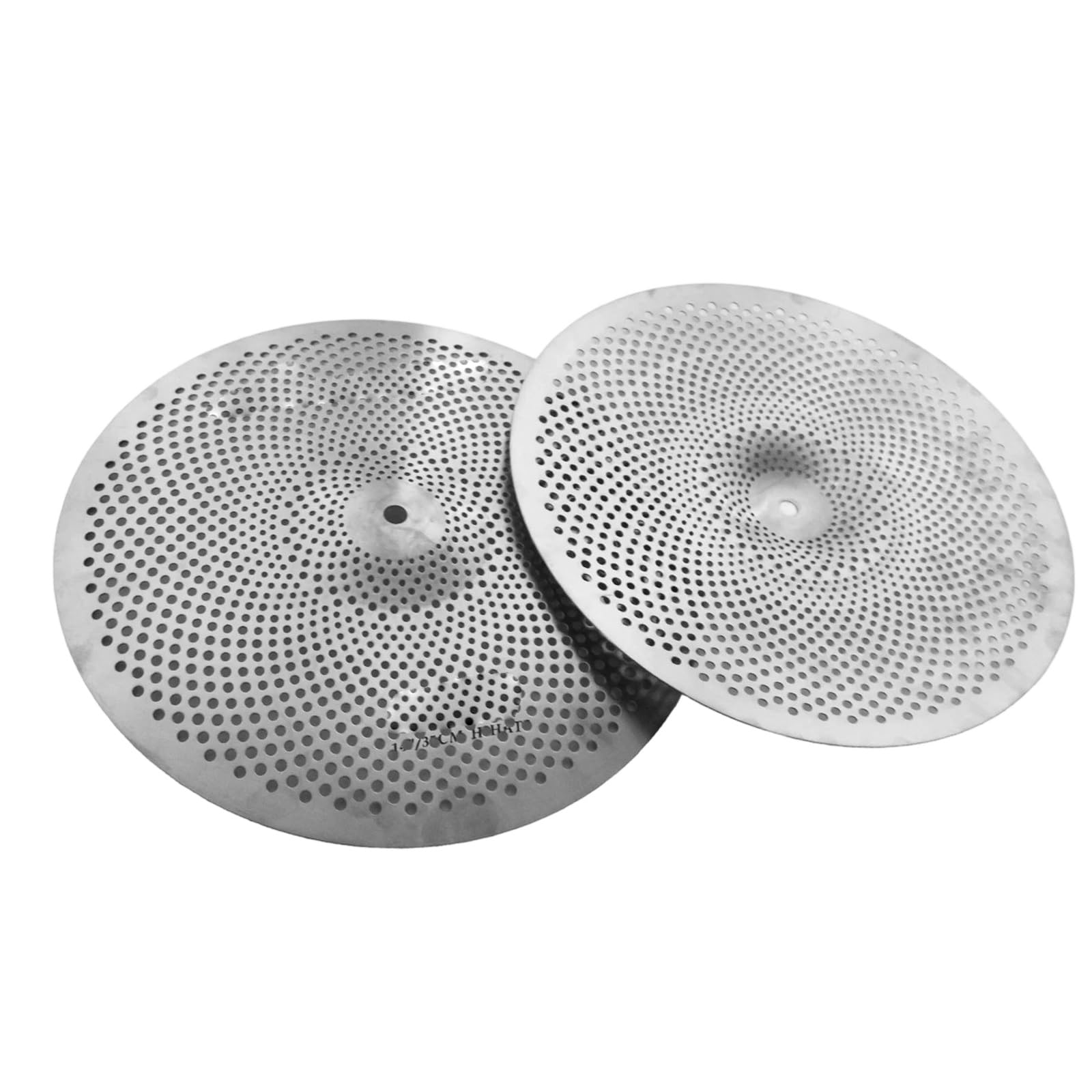 Profesjonalna Talerz Zestaw O Małej Objętości 14 Hi Hats 16/18 Crash 20 Calowy Talerz Ride 5 Sztuk Zestaw Wyciszenia Akcesoria Do Instrumentów Perkusyjnych(Silver)